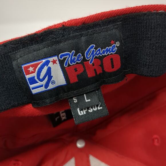 Northwest Nazarene University Crusaders Fitted Baseball Cap Red L The Game Pro - Picture 9 of 10